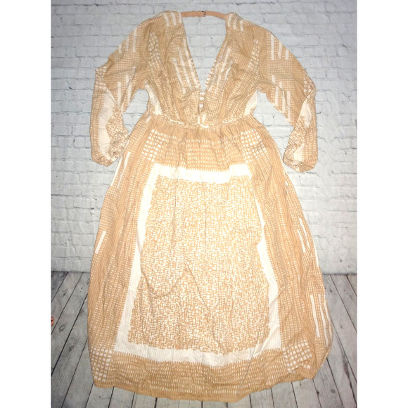 Jonny Cota Studio Poet Maxi Dress, Beige, XXL - Picture 9 of 11